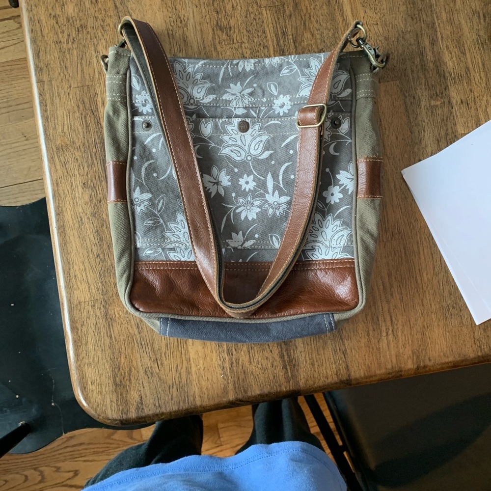 Myra Bag Canvas and Leather Crossbody